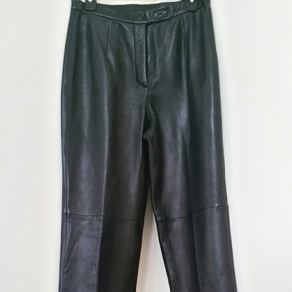 LOFT Pants - LOFT WOMEN STRAIGHT LEG Brown Leather pant
